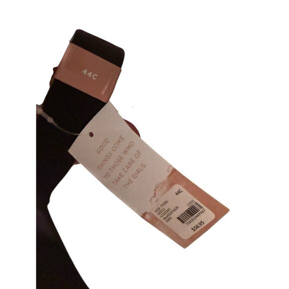 Cacique Modern Luxe Black Bra 44C Lightly Lined Full Coverage NWT $58.95 - Picture 2 of 6